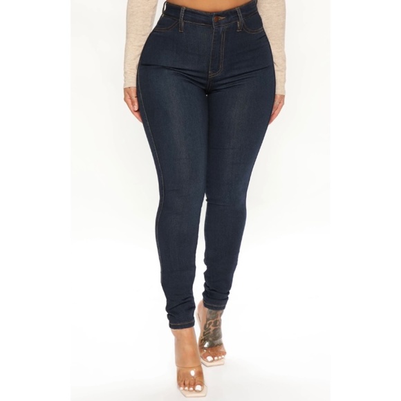 Classic High Waist Skinny Jeans - Picture 1 of 6